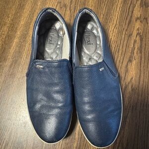 Flexi Men's Navy Slip-On Loafers